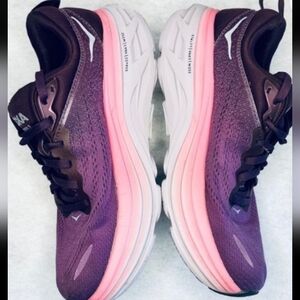 Hoka Women's Plum and Pink Athletic Shoes